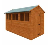 Buttercup Farm 12x6 Flex Apex Summerhouse Garden Sunroom 12mm Flex in Burnt Orange Buttercup Farm Burnt Orange