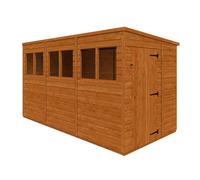 Buttercup Farm 12X6 Flex Pent 12mm Flex - L353.8 X W175 X H203 Cm - Solid Wood/softwood/pine - Burnt Orange