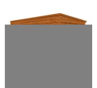 Buttercup Farm 12X6 Flex Pent Double Door Windowless 12mm Flex - L353.8 X W175 X H203 Cm - Solid Wood/softwood/pine - Burnt Orange