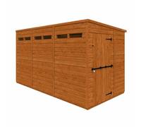 Buttercup Farm 12x6 Flex Pent Security 12mm Flex - L353.8 x W175 x H203 cm in Burnt Orange Buttercup Farm Burnt Orange