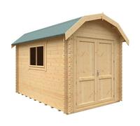 Buttercup Farm 12X8 The Aldford Barn 28mm Cabin - L355 X W235 X H277.6 Cm - Solid Wood/softwood/pine - Natural