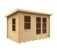 Buttercup Farm 12X8 The Belton 44mm Cabin - L355 X W235 X H232.8 Cm - Solid Wood/softwood/pine - Natural