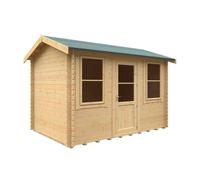 Buttercup Farm 12X8 The Skipton 28mm Cabin - L355 X W235 X H262.3 Cm - Solid Wood/softwood/pine - Natural