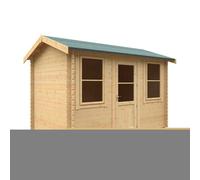 Buttercup Farm 12X8 The Skipton 28mm Cabin - L355 X W235 X H262.3 Cm - Solid Wood/softwood/pine - Natural