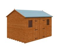 Buttercup Farm 12X8 Workman Apex 12mm Shed - L355 X W235 X H254.5 Cm - Solid Wood/softwood/pine - Burnt Orange