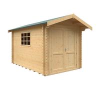 Buttercup Farm 12X8W The Marlborough Plus 44mm Cabin - L355 X W235 X H251.3 Cm - Solid Wood/softwood/pine - Natural