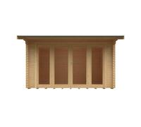 Buttercup Farm 14X10 The Highclere 44mm Cabin - L415 X W295 X H247 Cm - Solid Wood/softwood/pine - Natural