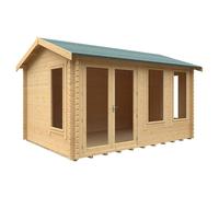 Buttercup Farm 14X10 The Sherborne 44mm Cabin - L415 X W295 X H272.6 Cm - Solid Wood/softwood/pine - Natural