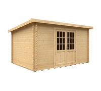 Buttercup Farm 14X10W The Kingsley Plus 44mm Cabin - L415 X W295 X H232.8 Cm - Solid Wood/softwood/pine - Natural