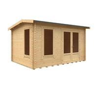 Buttercup Farm 14X10W The Longleat Plus 44mm Cabin - L415 X W295 X H247 Cm - Solid Wood/softwood/pine - Natural