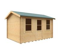 Buttercup Farm 14X10W The Skipton Plus 44mm Cabin - L415 X W295 X H272.6 Cm - Solid Wood/softwood/pine - Natural