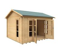 Buttercup Farm 14X12 Bamber 44mm Cabin - L415 X W355 X H282.9 Cm - Solid Wood/softwood/pine - Natural