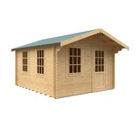Buttercup Farm 14X12W The Carrington Plus 44mm Cabin - L415 X W355 X H271.9 Cm - Solid Wood/softwood/pine - Natural