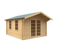 Buttercup Farm 14X12W The Lotherton Plus 44mm Cabin - L415 X W355 X H271.9 Cm - Solid Wood/softwood/pine - Natural
