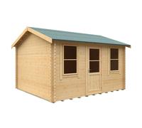 Buttercup Farm 14X12W The Skipton Plus 44mm Cabin - L415 X W355 X H282.9 Cm - Solid Wood/softwood/pine - Natural