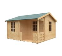 Buttercup Farm 14X14 The Gyles 44mm Cabin - L415 X W415 X H282.2 Cm - Solid Wood/softwood/pine - Natural