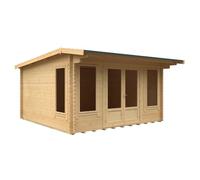 Buttercup Farm 14X14 The Jacob 44mm Cabin - L415 X W415 X H247 Cm - Solid Wood/softwood/pine - Natural