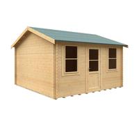 Buttercup Farm 14X14 The Skipton 28mm Cabin - L415 X W415 X H293.2 Cm - Solid Wood/softwood/pine - Natural