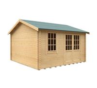 Buttercup Farm 14X14W The Henley Plus 44mm Cabin - L415 X W415 X H293.2 Cm - Solid Wood/softwood/pine - Natural