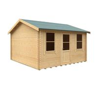 Buttercup Farm 14X14W The Skipton Plus 44mm Cabin - L415 X W415 X H293.2 Cm - Solid Wood/softwood/pine - Natural