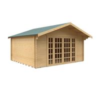 Buttercup Farm 14X16 Balmoral 44mm Cabin - L415 X W475 X H292.6 Cm - Solid Wood/softwood/pine - Natural