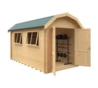 Buttercup Farm 14X8 The Aldford Barn 28mm Cabin - L415 X W235 X H277.6 Cm - Solid Wood/softwood/pine - Natural