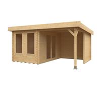 Buttercup Farm 16X12 The Lulworth 44mm Cabin - L475 X W355 X H243.8 Cm - Solid Wood/softwood/pine - Natural