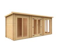 Buttercup Farm 18 X 6 Feet Astoria 19mm Flex - Solid Wood/softwood/pine - L525 X W175 X H217 Cm - Natural