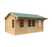 Buttercup Farm 18X12 The Dalton 44mm Cabin - L535 X W355 X H293.2 Cm - Solid Wood/softwood/pine - Natural