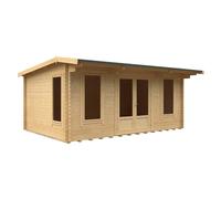 Buttercup Farm 18X12 The Jacob 44mm Cabin - L535 X W355 X H247 Cm - Solid Wood/softwood/pine - Natural