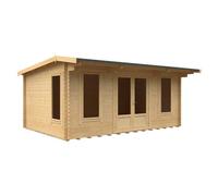 Buttercup Farm 18X12 The Jacob 44mm Cabin - L535 X W355 X H247 Cm - Solid Wood/softwood/pine - Natural