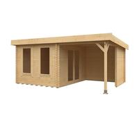 Buttercup Farm 18X12 The Lulworth 44mm Cabin - L535 X W355 X H243.8 Cm - Solid Wood/softwood/pine - Natural