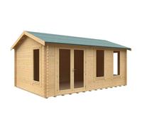 Buttercup Farm 18X12 The Sherborne 44mm Cabin - L535 X W355 X H282.9 Cm - Solid Wood/softwood/pine - Natural