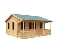 Buttercup Farm 18X18 The Addlington 44mm Cabin - L535 X W535 X H313.9 Cm - Solid Wood/softwood/pine - Natural