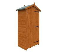 Buttercup Farm 2 X 3 Feet Tool Tower 12mm Shed - Solid Wood/softwood/pine - L55 X W85 X H196.9 Cm - Burnt Orange