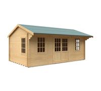 Buttercup Farm 20X12 The Dalton 44mm Cabin - L595 X W355 X H293.2 Cm - Solid Wood/softwood/pine - Natural