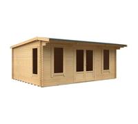 Buttercup Farm 20X14 The Jacob 44mm Cabin - L595 X W415 X H247 Cm - Solid Wood/softwood/pine - Natural