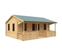 Buttercup Farm 20X18 The Addlington 44mm Cabin - L595 X W535 X H313.9 Cm - Solid Wood/softwood/pine - Natural