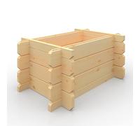 Buttercup Farm 2x3w Raised Planter 28mm Swift - L60 x W90 x H39.9 cm in Natural Buttercup Farm Natural