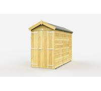 Buttercup Farm 4 X 10 Feet Apex Shed - Double Door Without Windows - Wood - L302 X W118 X H217 Cm