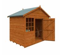 Buttercup Farm 4 X 6 Feet Wendyhouse 12mm Shed - Solid Wood/softwood/pine - L115 X W175 X H172.4 Cm - Burnt Orange