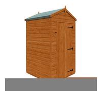 Buttercup Farm 4X4 Flex Apex Windowless 12mm Flex - L123.8 X W115 X H209 Cm - Solid Wood/softwood/pine - Burnt Orange