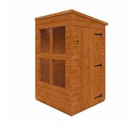 Buttercup Farm 4x4 Flex Pent Summerhouse Garden Sunroom 12mm Flex in Burnt Orange Buttercup Farm Burnt Orange