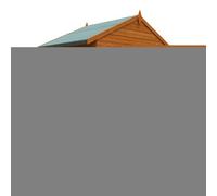 Buttercup Farm 4X6 Flex Apex Windowless 12mm Flex - L123.8 X W175 X H213.5 Cm - Solid Wood/softwood/pine - Burnt Orange