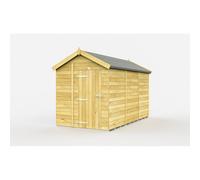 Buttercup Farm 6 x 12 Feet Apex Shed - Single Door W/O Window - L358 x W175 x H217 cm in Brown Buttercup Farm Brown