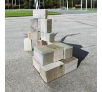 Buttercup Farm 60x Medium Regal Play Brick Blocks for Indoor & Outdoor Use in Light Brown Buttercup Farm Light Brown