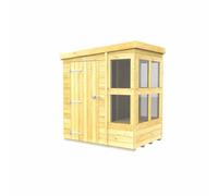 6ft x 4ft Pent Potting Shed - Wood - L118 x W185 x H201 cm