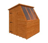 Buttercup Farm 6X6 Jewel Potting Shed 12mm Shed - L175 X W175 X H217 Cm - Solid Wood/softwood/pine - Burnt Orange