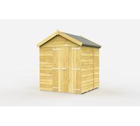 Buttercup Farm 7 X 5 Feet Apex Shed - Double Door Without Windows - Wood - L158 X W214 X H217 Cm