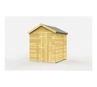 Buttercup Farm 7 x 5 Feet Apex Shed - Single Door W/O Windows - L158 x W214 x H217 cm in Brown Buttercup Farm Brown